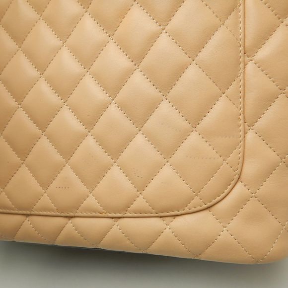 Chanel Cambon Line Large Tote Calf Beige Black - Picture 5 of 7